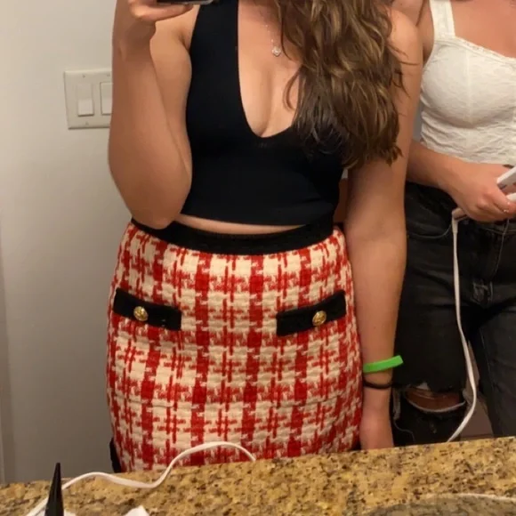 AUTHENTIC GUCCI Houndstooth mini skirt - Picture 7 of 7